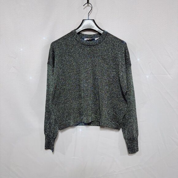 Levi’s Women’s Wool Blend Sparkly Shimmer Sweater Holiday Christmas New Year S - Picture 2 of 16